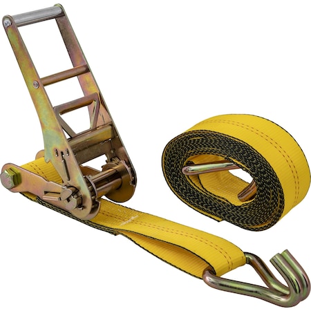 Buyers Products 27 Foot Commercial Grade Ratchet Tie Down with Double J-Hooks 5483027